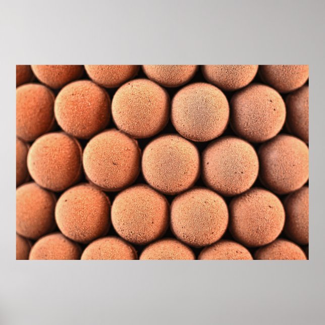Round brown balls poster (Front)