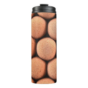 Round brown balls thermal tumbler