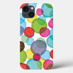 Round bubbles kids pattern 2 iPhone 13 case