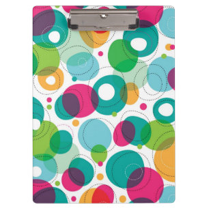 Round bubbles kids pattern clipboard