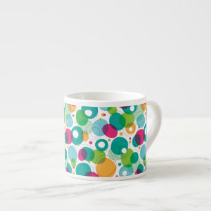 Round bubbles kids pattern espresso cup