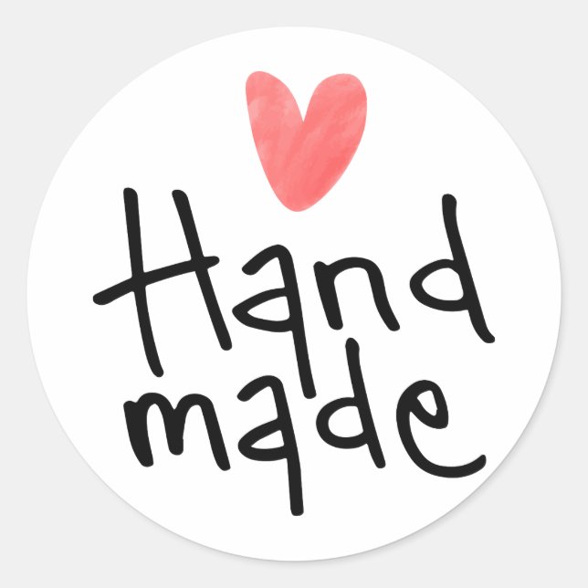 Round business stickers, handmade classic round sticker (Front)