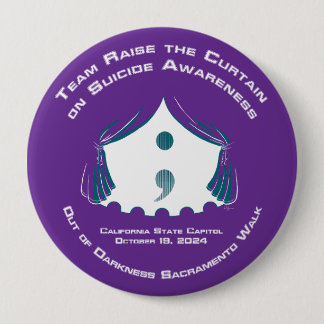 Round Button, Huge, 4 Inch 10 Cm Round Badge