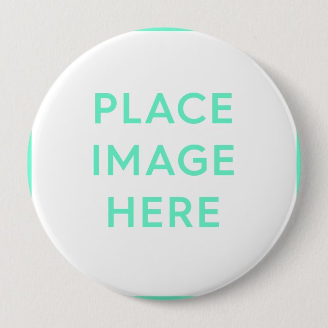 Round Button, Huge, 4 Inch - Souvenir Gift Design 10 Cm Round Badge (Front)