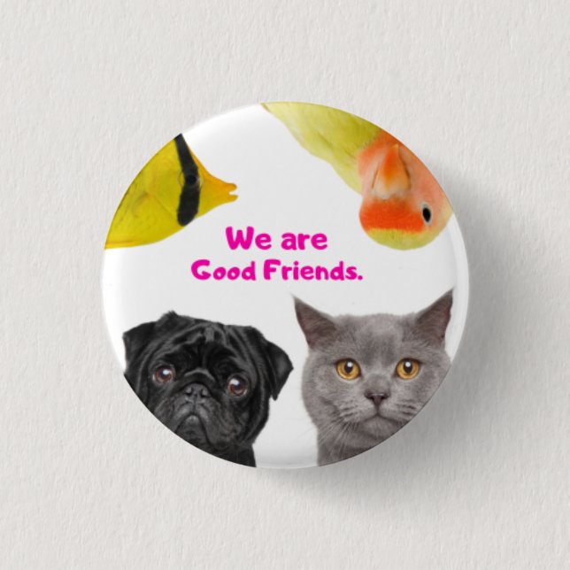 Round Button, Small, 1¼ Inch 3 Cm Round Badge (Front)