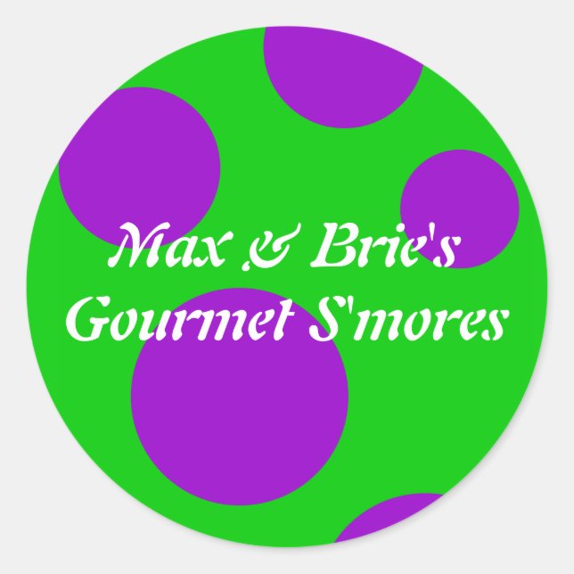Round Candy Label 1 (Front)