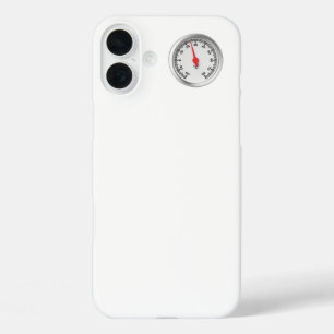 Round Celsius thermometer iPhone 16 Plus Case