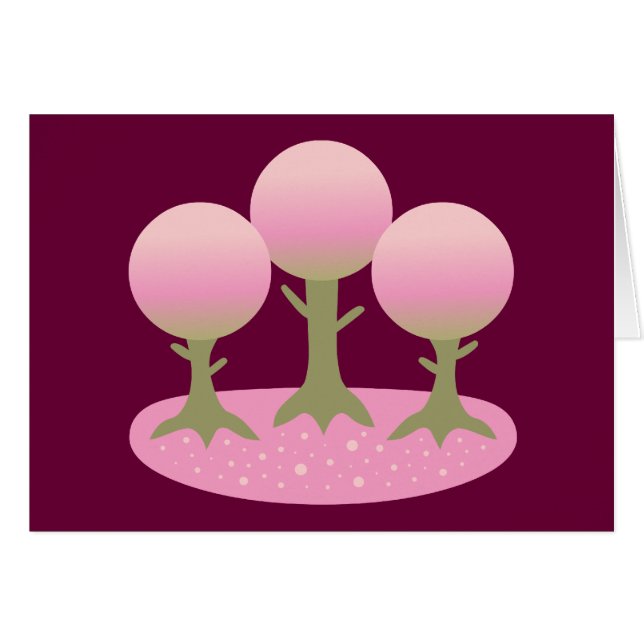 Round Cherry Blossom Trees (Front Horizontal)