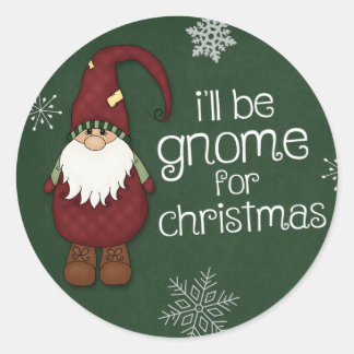 Round Christmas Sticker