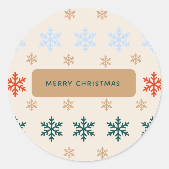 Round Christmas stickers (Front)