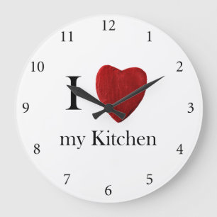 Round clock I love my kitchens