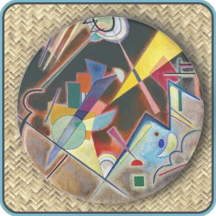 ROUND COASTER - "Tiefes Braun" - Kandinsky