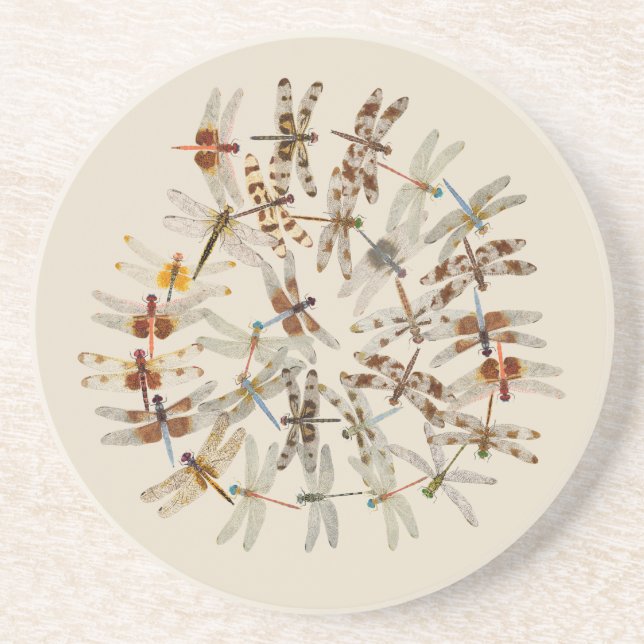 Round Coasters of Dragonflies (Front)