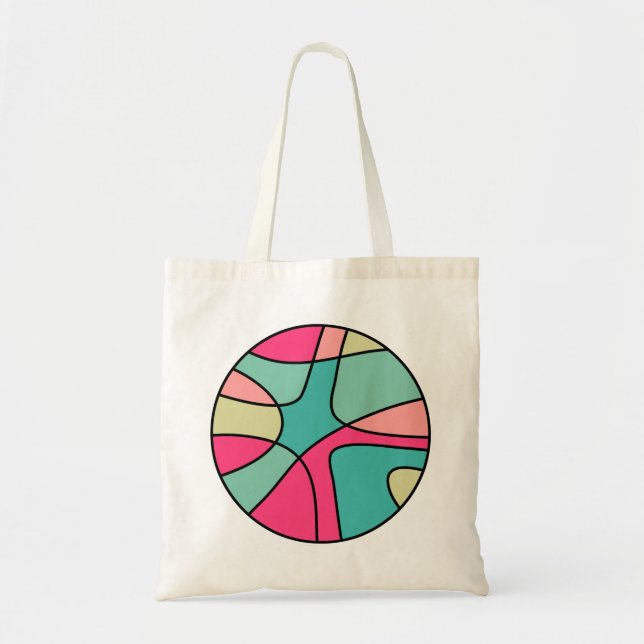 Round Colour Abstract 160422(04) Tote Bag (Front)