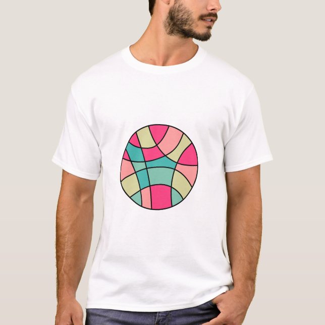 Round Colour Abstract 160422(06) T-Shirt (Front)