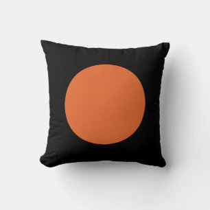 Round Colours - Red Brown and Black Cushion