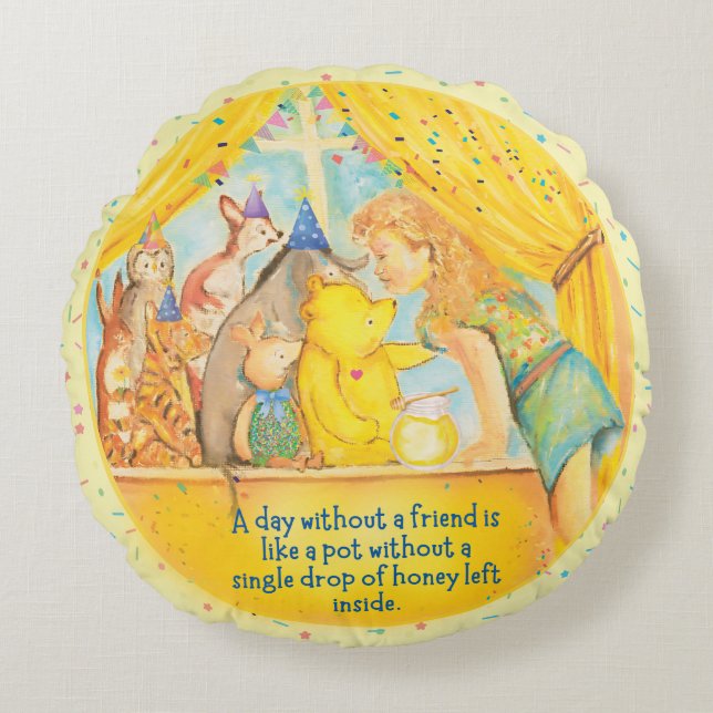 Round Cushion - Winnie The Pooh (Front)