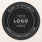 Round Custom Black Business Logo Website