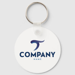 Round Custom Logo Keychain Branded Giveaway Events