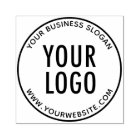 Round Custom Rubber Stamp with Your Company Logo