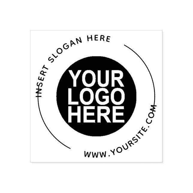Round Custom Your Company Logo Rubber Stamp (Imprint)