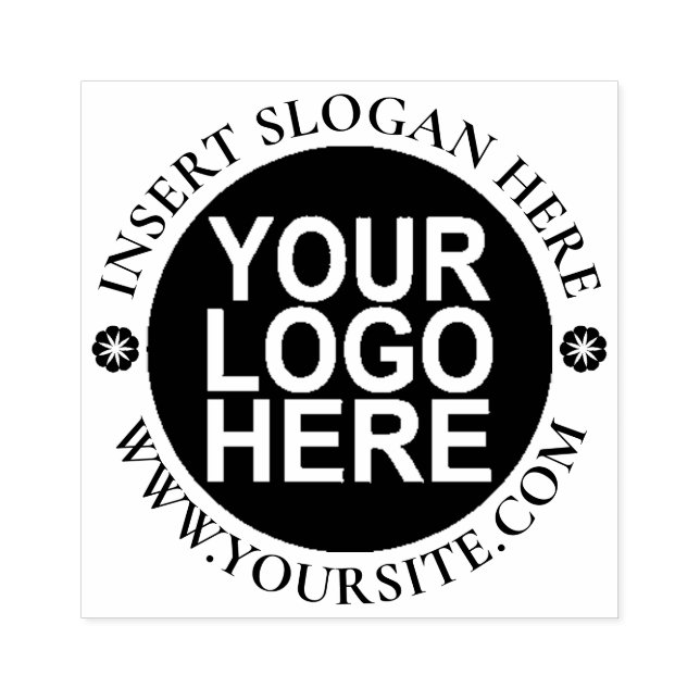 Round Custom Your Company Logo Rubber Stamp (Imprint)