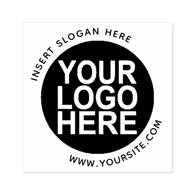 Round Custom Your Company Logo Rubber Stamp (Imprint)