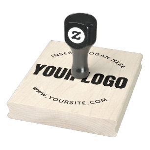 Round Custom Your Company Logo Rubber Stamp