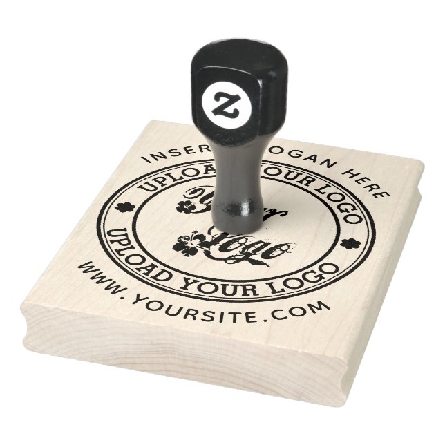 Round Custom Your Company Logo Rubber Stamp (Stamp)