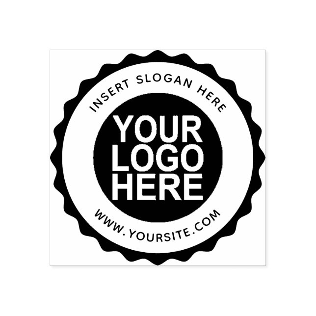 Round Custom Your Company Logo Rubber Stamp (Imprint)