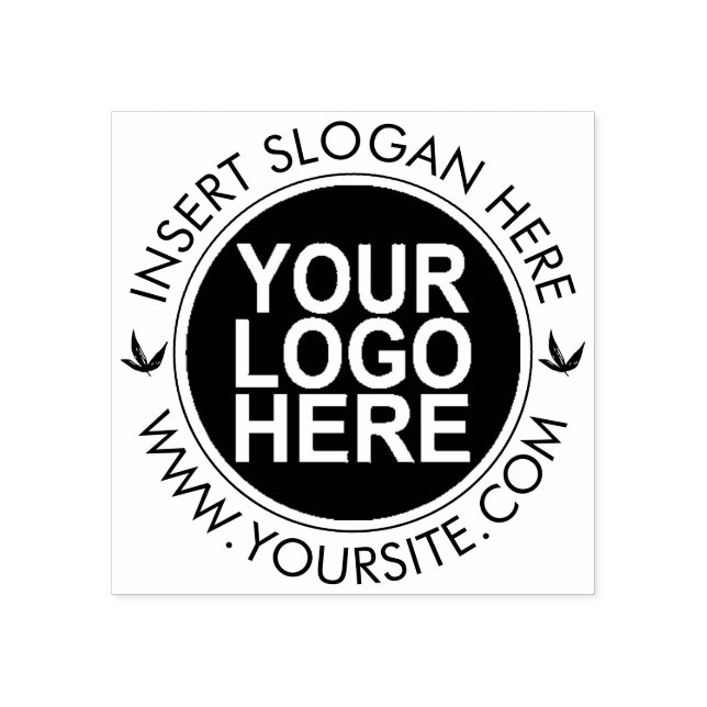 Round Custom Your Company Logo Rubber Stamp (Imprint)