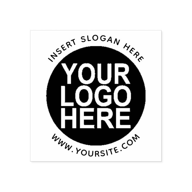 Round Custom Your Company Logo Rubber Stamp (Imprint)