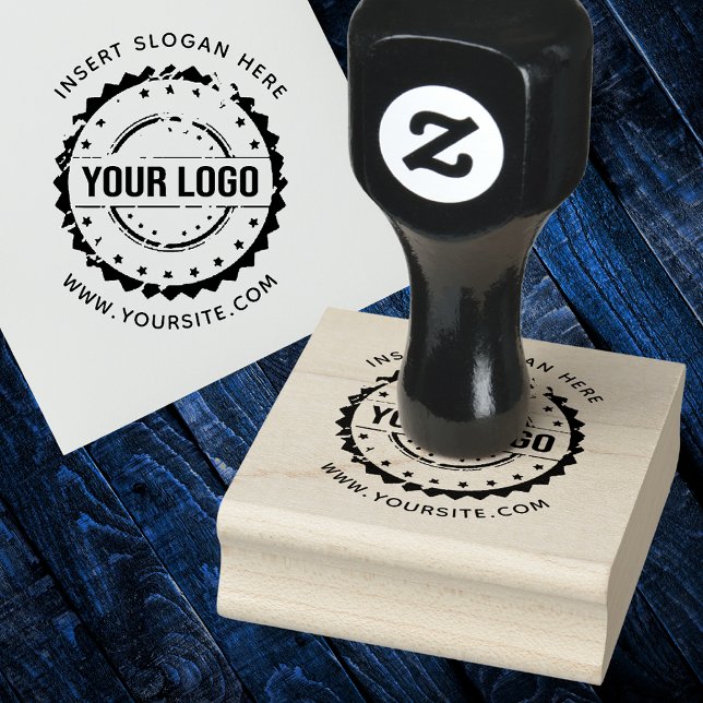 Round Custom Your Company Logo Rubber Stamp (Creator Uploaded)