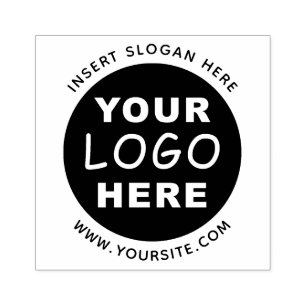 Round Custom Your Company Logo Rubber Stamp