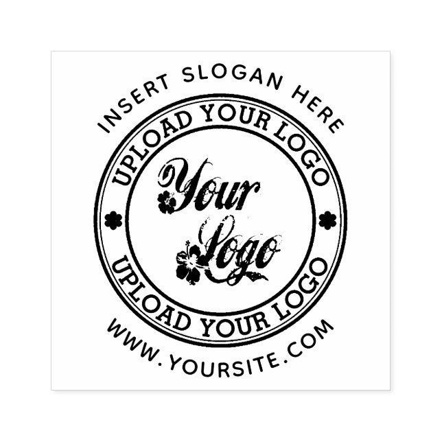 Round Custom Your Company Logo Rubber Stamp (Imprint)