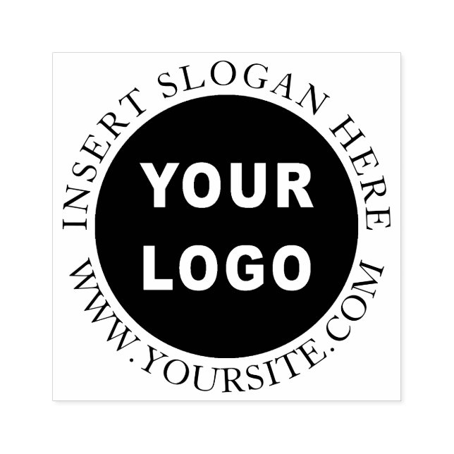 Round Custom Your Company Logo Rubber Stamp (Imprint)