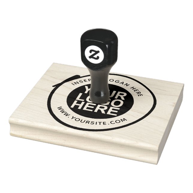 Round Custom Your Company Logo Rubber Stamp (Stamp)
