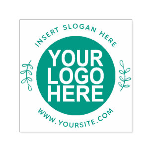 Round Custom Your Company Logo Self-inking Stamp
