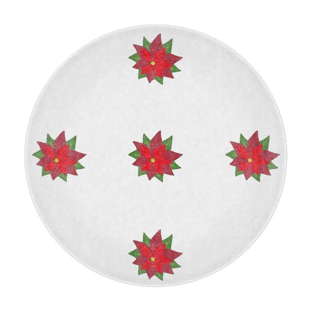 Round Cutting Board for Christmas Cake (Front)