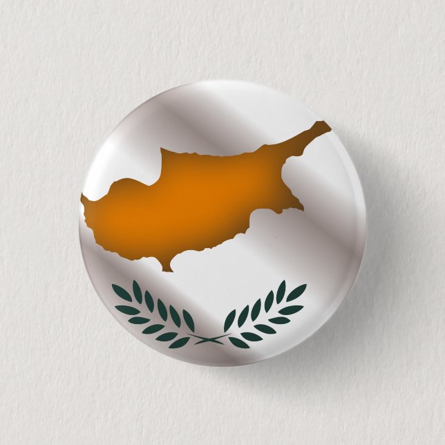 Round Cyprus 3 Cm Round Badge (Front)