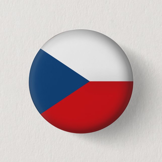 Round Czech Republic 3 Cm Round Badge (Front)