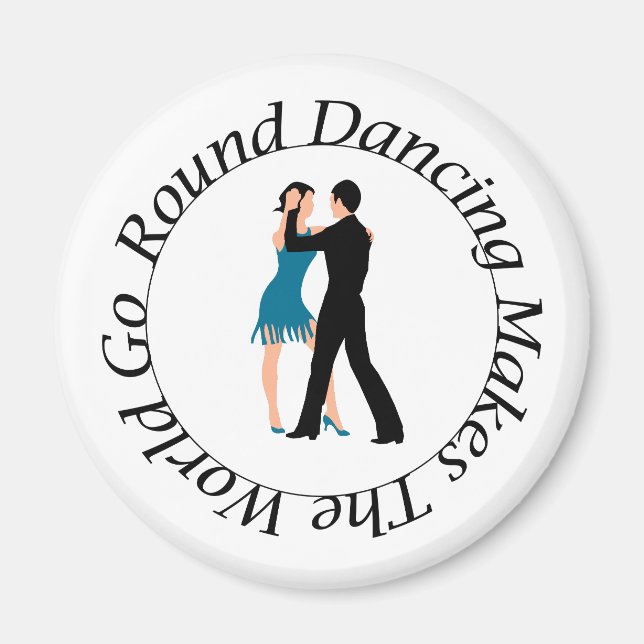 Round Dance Magnet (Front)