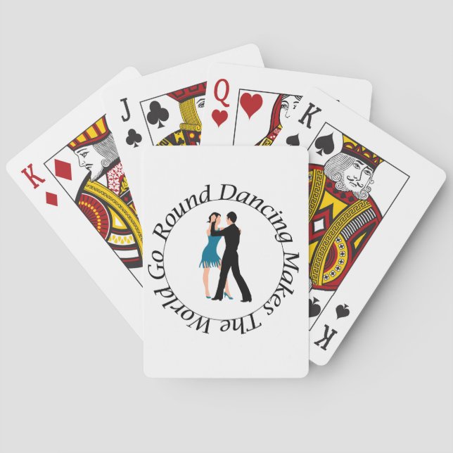 Round Dance Playing Cards (Back)