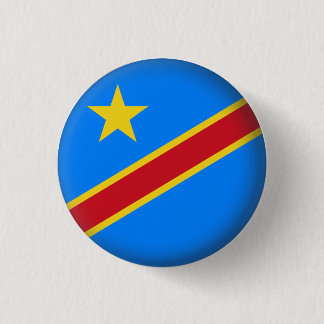 Round Democratic Republic of Congo 3 Cm Round Badge