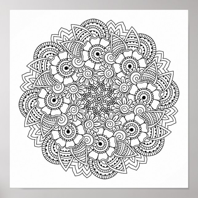 Round Design Doodle 2 Poster (Front)