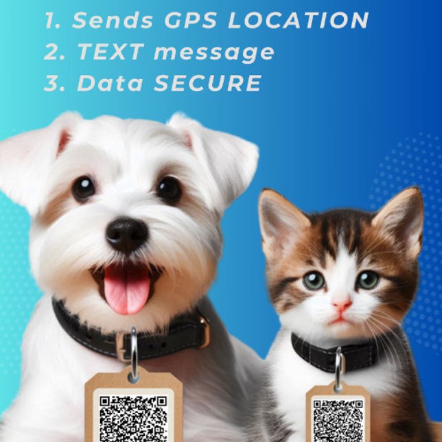 Round Dog Tag QR Code (Peace of Mind - ALWAYS)