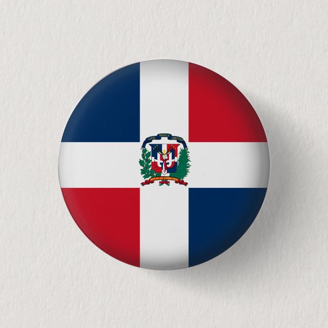 Round Dominican Republic 3 Cm Round Badge (Front)