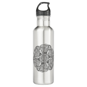 Round Doodle Design 710 Ml Water Bottle