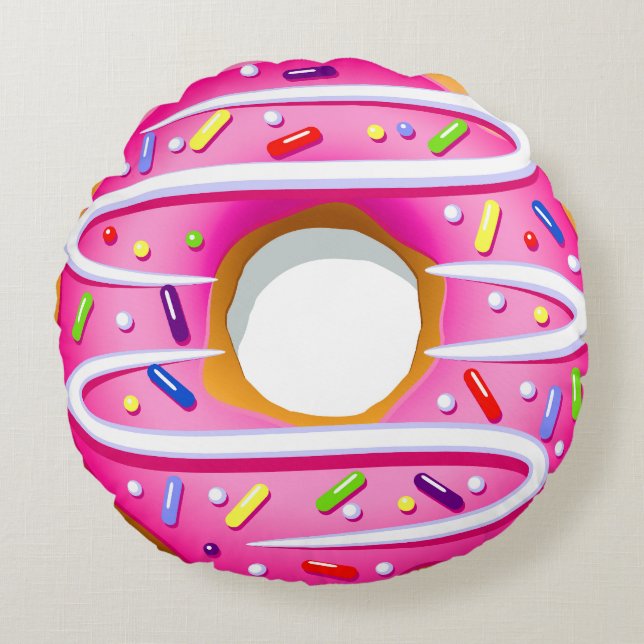 Round Doughnut Pillow - SRF (Front)