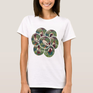 Round Duck Oil Paint Collarge, T-Shirt